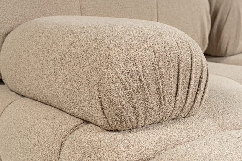 Belgin Vänstermodul / Fåtölj med utfällbara armstöd och ryggstöd - Peach - Möbler - Vardagsrum - Fåtöljer