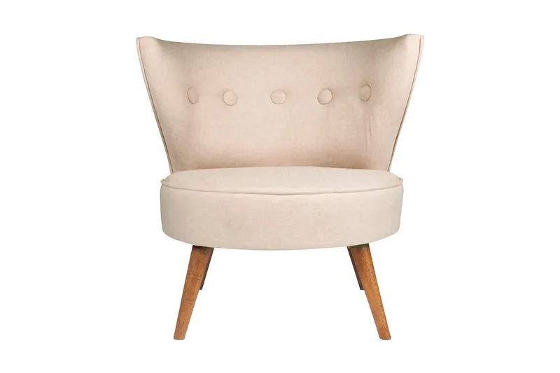 Biby Fåtölj med Armstöd - Beige - Möbler - Vardagsrum - Fåtöljer