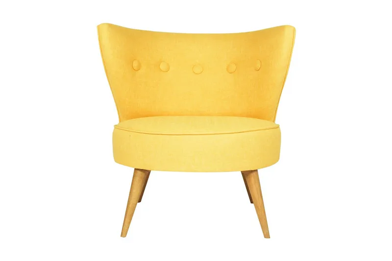 Biby Fåtölj med Armstöd - Gul - Möbler - Vardagsrum - Fåtöljer