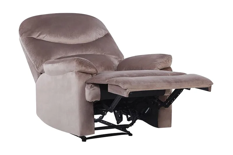 Ellov Fåtölj - Brungrå/Sammet - Möbler - Vardagsrum - Fåtöljer - Liggfåtöljer