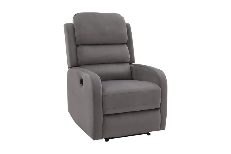 KOSCINO Reclinerfåtölj Elektrisk Sammet/Grå - Möbler - Vardagsrum - Fåtöljer - Biofåtöljer & reclinerfåtöljer