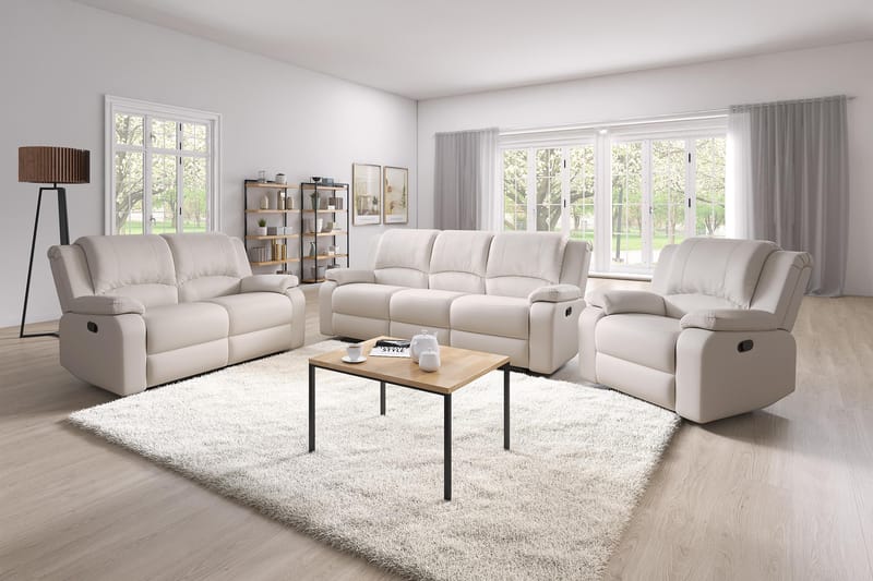 NANTERRE Reclinerfåtölj Beige - Möbler - Vardagsrum - Fåtöljer - Biofåtöljer & reclinerfåtöljer