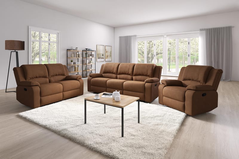 NANTERRE Reclinerfåtölj Brun - Möbler - Vardagsrum - Fåtöljer - Biofåtöljer & reclinerfåtöljer