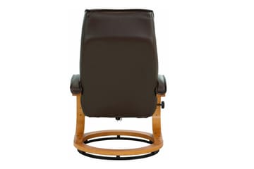 Pasha Reclinerfåtölj Läder - Grå - Möbler - Vardagsrum - Fåtöljer - Biofåtöljer & reclinerfåtöljer