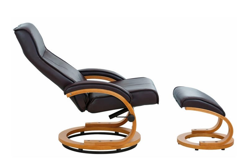 Pasha Reclinerfåtölj Läder - Grå - Möbler - Vardagsrum - Fåtöljer - Biofåtöljer & reclinerfåtöljer