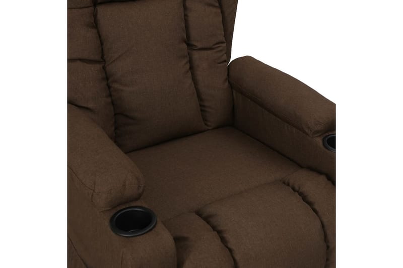 Reclinerfåtölj brun tyg - Brun - Möbler - Vardagsrum - Fåtöljer - Biofåtöljer & reclinerfåtöljer