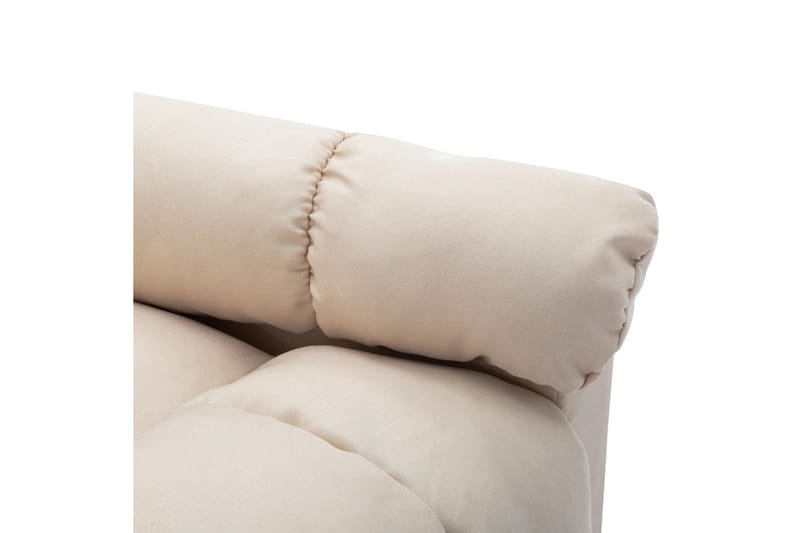 Reclinerfåtölj gräddvit tyg - Vit - Möbler - Vardagsrum - Fåtöljer - Biofåtöljer & reclinerfåtöljer