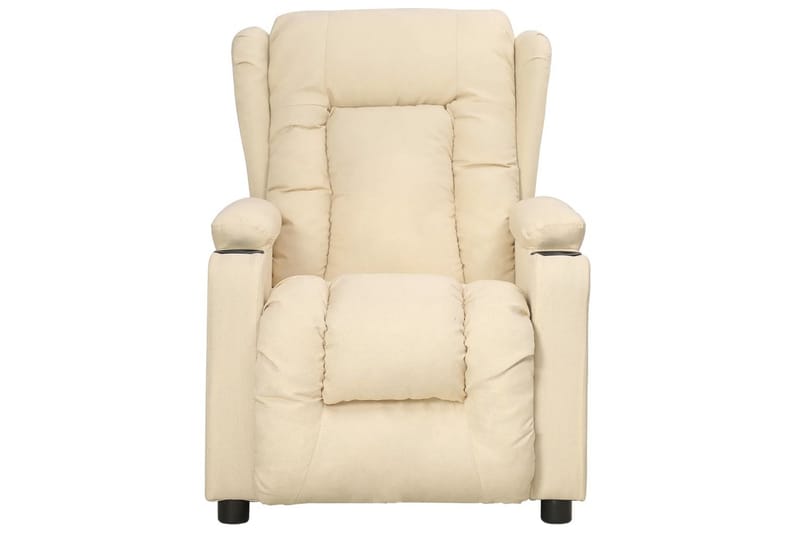 Reclinerfåtölj gräddvit tyg - Vit - Möbler - Vardagsrum - Fåtöljer - Biofåtöljer & reclinerfåtöljer