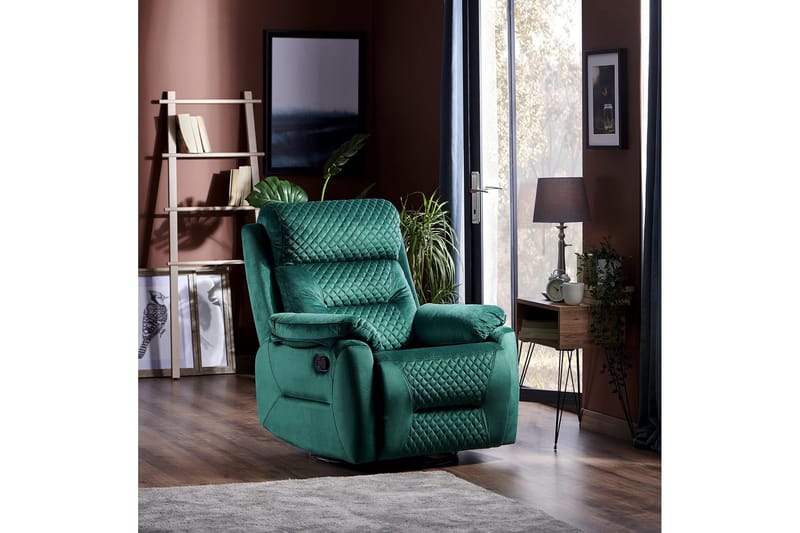 Reclinerfåtölj - Grön - Möbler - Vardagsrum - Fåtöljer - Biofåtöljer & reclinerfåtöljer