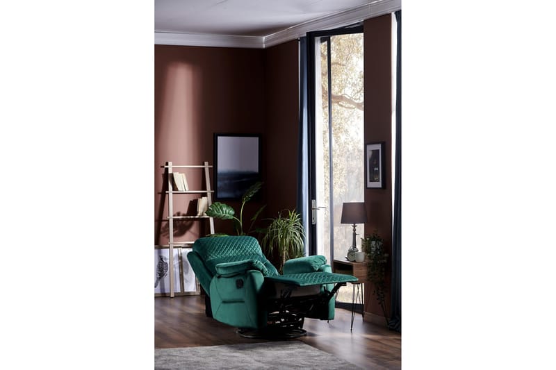 Reclinerfåtölj - Grön - Möbler - Vardagsrum - Fåtöljer - Biofåtöljer & reclinerfåtöljer