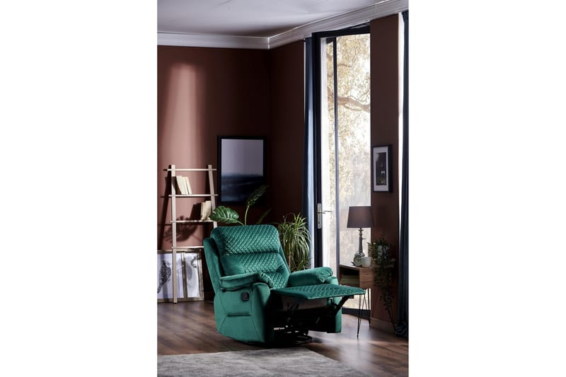 Reclinerfåtölj - Grön - Möbler - Vardagsrum - Fåtöljer - Biofåtöljer & reclinerfåtöljer
