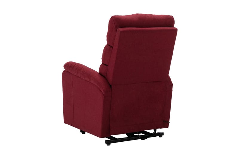 Reclinerfåtölj med uppresningsfunktion vinröd tyg - Röd - Möbler - Vardagsrum - Fåtöljer - Biofåtöljer & reclinerfåtöljer