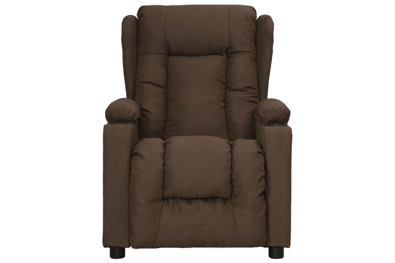 Reclinerfåtölj med uppresningshjälp brun tyg - Brun - Möbler - Vardagsrum - Fåtöljer - Biofåtöljer & reclinerfåtöljer
