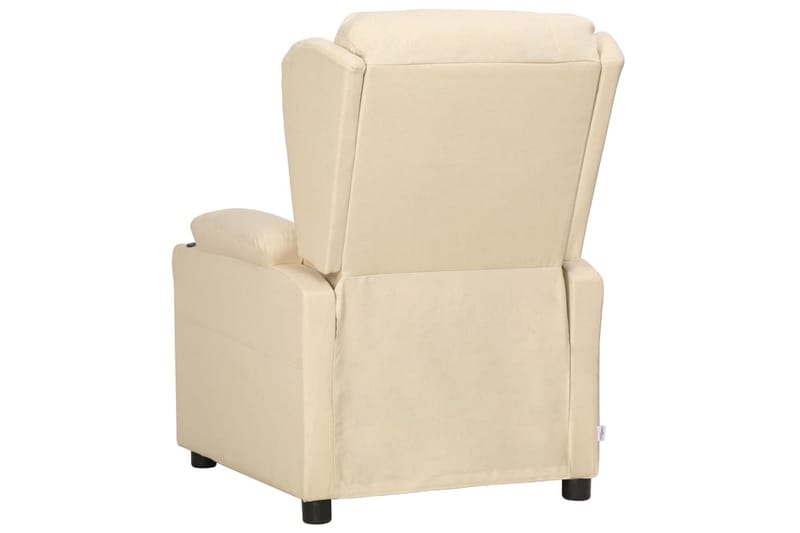 Reclinerfåtölj med uppresningshjälp gräddvit tyg - Kräm - Möbler - Vardagsrum - Fåtöljer - Biofåtöljer & reclinerfåtöljer