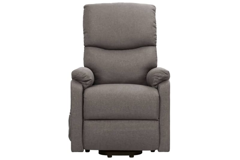 Reclinerfåtölj med uppresningshjälp ljusgrå tyg - Grå - Möbler - Vardagsrum - Fåtöljer - Biofåtöljer & reclinerfåtöljer