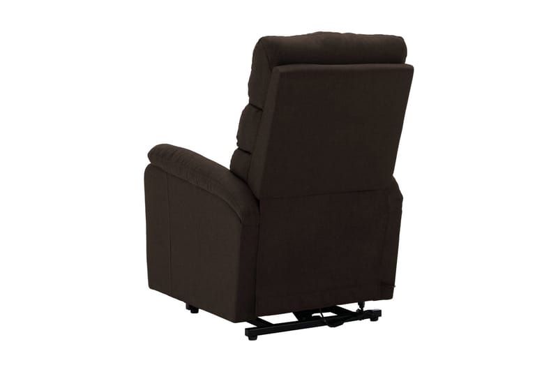 Reclinerfåtölj med uppresningshjälp mörkbrun tyg - Brun - Möbler - Vardagsrum - Fåtöljer - Biofåtöljer & reclinerfåtöljer