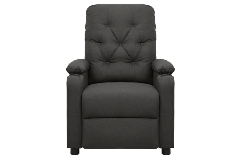 Reclinerfåtölj med uppresningshjälp mörkgrå tyg - Grå - Möbler - Vardagsrum - Fåt�öljer - Biofåtöljer & reclinerfåtöljer