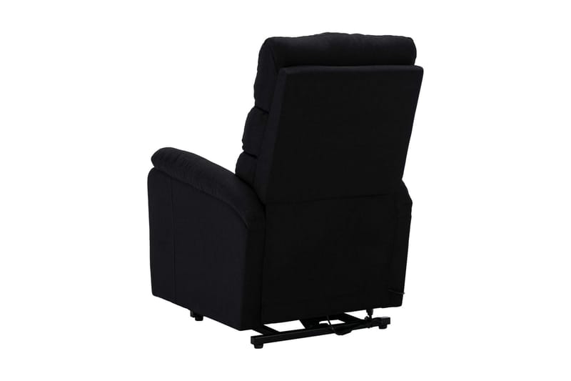 Reclinerfåtölj med uppresningshjälp svart tyg - Svart - Möbler - Vardagsrum - Fåtöljer - Biofåtöljer & reclinerfåtöljer