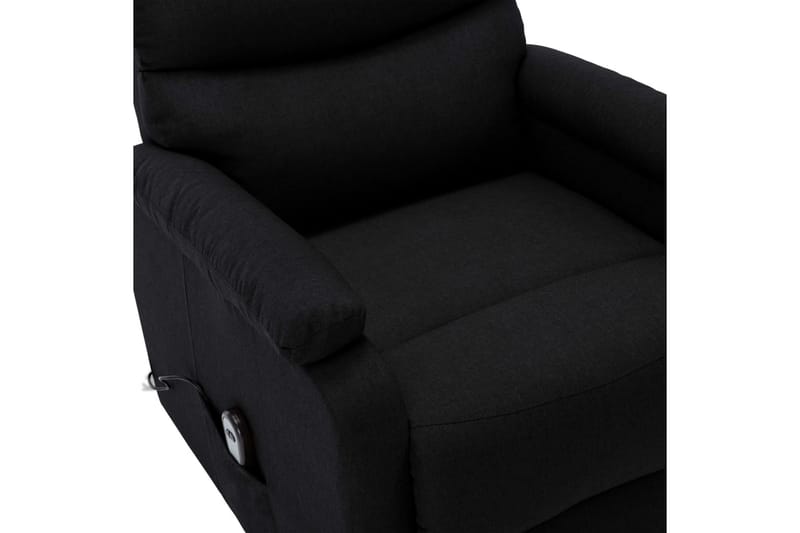 Reclinerfåtölj med uppresningshjälp svart tyg - Svart - Möbler - Vardagsrum - Fåtöljer - Biofåtöljer & reclinerfåtöljer