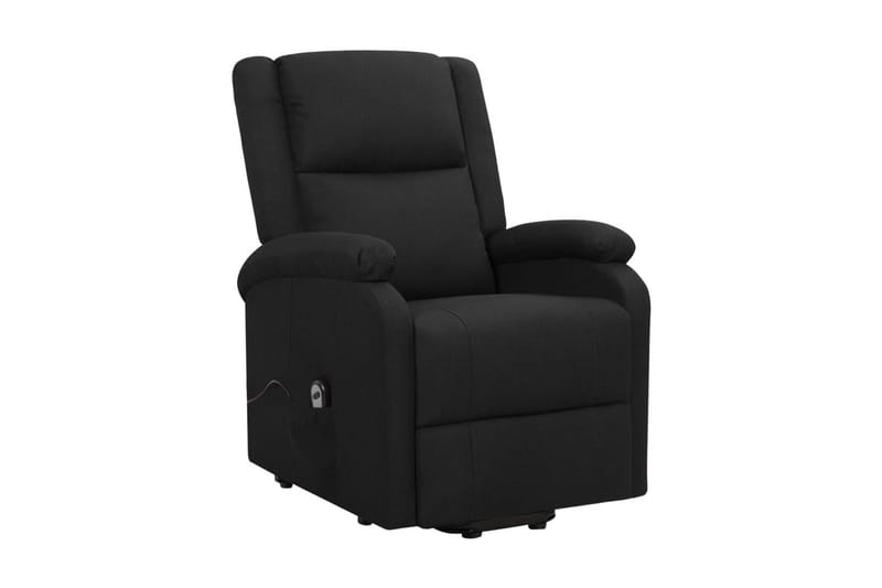 Reclinerfåtölj med uppresningshjälp svart tyg - Svart - Möbler - Vardagsrum - Fåtöljer - Biofåtöljer & reclinerfåtöljer