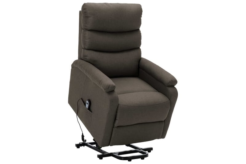 Reclinerfåtölj med uppresningshjälp taupe tyg - Brun - Möbler - Vardagsrum - Fåtöljer - Biofåtöljer & reclinerfåtöljer