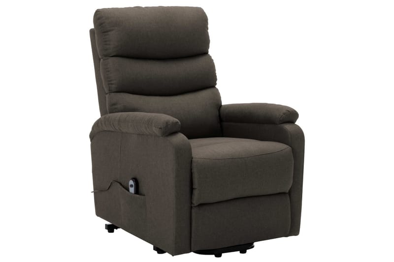 Reclinerfåtölj med uppresningshjälp taupe tyg - Brun - Möbler - Vardagsrum - Fåtöljer - Biofåtöljer & reclinerfåtöljer