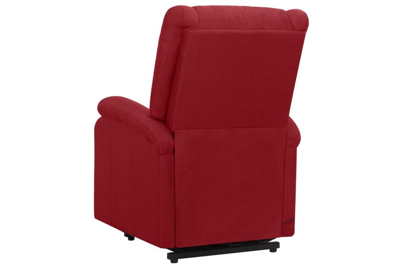 Reclinerfåtölj med uppresningshjälp vinröd tyg - Röd - Möbler - Vardagsrum - Fåtöljer - Biofåtöljer & reclinerfåtöljer