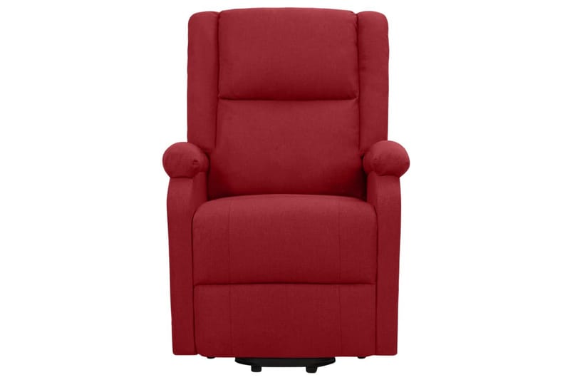 Reclinerfåtölj med uppresningshjälp vinröd tyg - Röd - Möbler - Vardagsrum - Fåtöljer - Biofåtöljer & reclinerfåtöljer