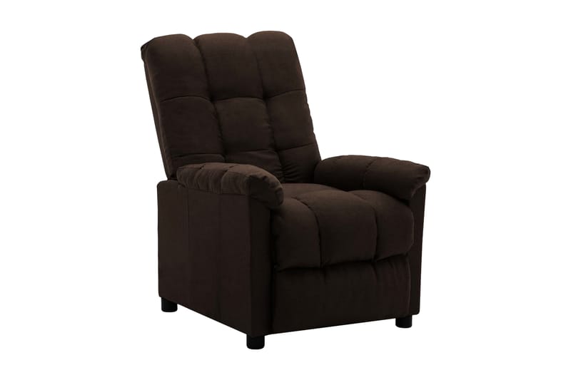 Reclinerfåtölj mörkbrun tyg - Brun - Möbler - Vardagsrum - Fåtöljer - Biofåtöljer & reclinerfåtöljer