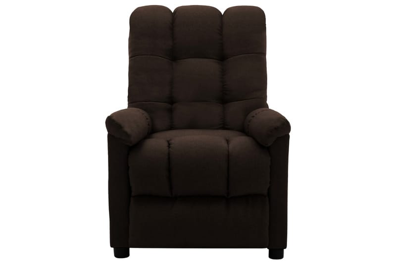Reclinerfåtölj mörkbrun tyg - Brun - Möbler - Vardagsrum - Fåtöljer - Biofåtöljer & reclinerfåtöljer