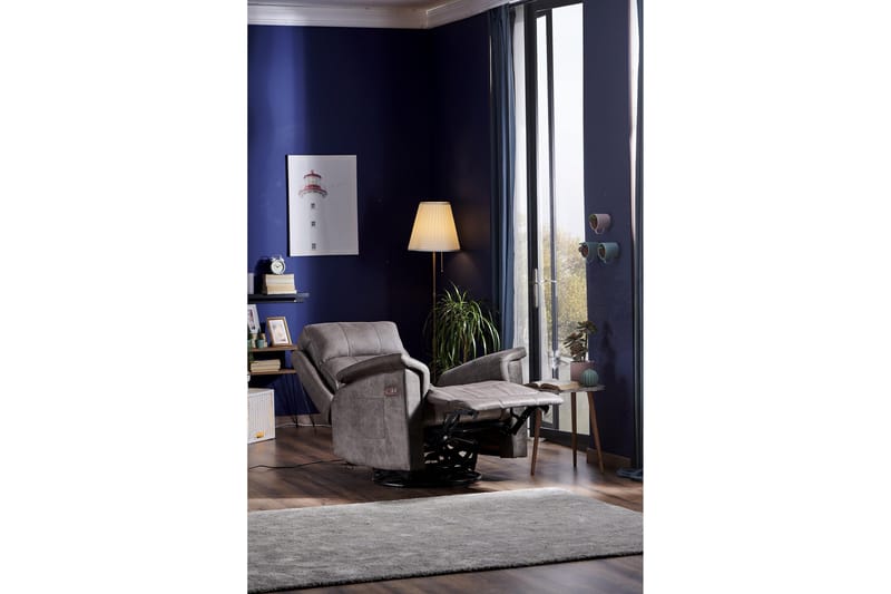 Reclinerfåtölj - Mörkbrun - Möbler - Vardagsrum - Fåtöljer - Biofåtöljer & reclinerfåtöljer
