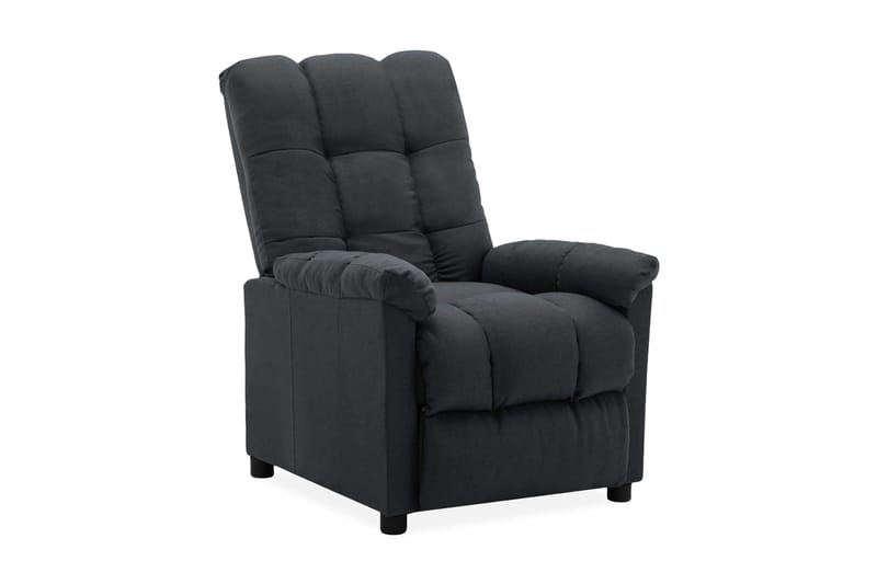 Reclinerfåtölj mörkgrå tyg - Grå - Möbler - Vardagsrum - Fåtöljer - Biofåtöljer & reclinerfåtöljer