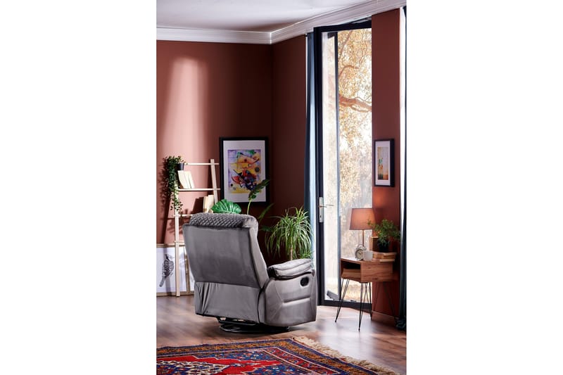 Reclinerfåtölj - Mörkgrå - Möbler - Vardagsrum - Fåtöljer - Biofåtöljer & reclinerfåtöljer