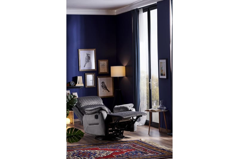 Reclinerfåtölj - Mörkgrå - Möbler - Vardagsrum - Fåtöljer - Biofåtöljer & reclinerfåtöljer