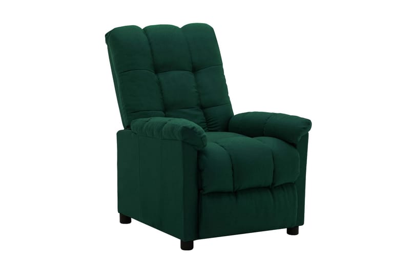 Reclinerfåtölj mörkgrön tyg - Grön - Möbler - Vardagsrum - Fåtöljer - Biofåtöljer & reclinerfåtöljer