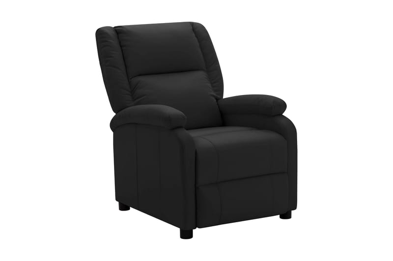 Reclinerfåtölj svart konstläder - Svart - Biofåtöljer & reclinerfåtöljer - Skinnfåtölj