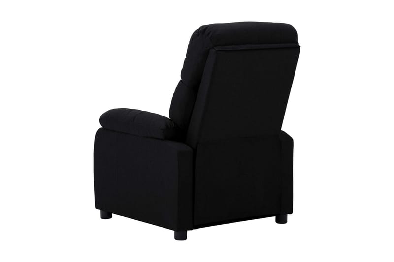 Reclinerfåtölj svart tyg - Svart - Möbler - Vardagsrum - Fåtöljer - Biofåtöljer & reclinerfåtöljer