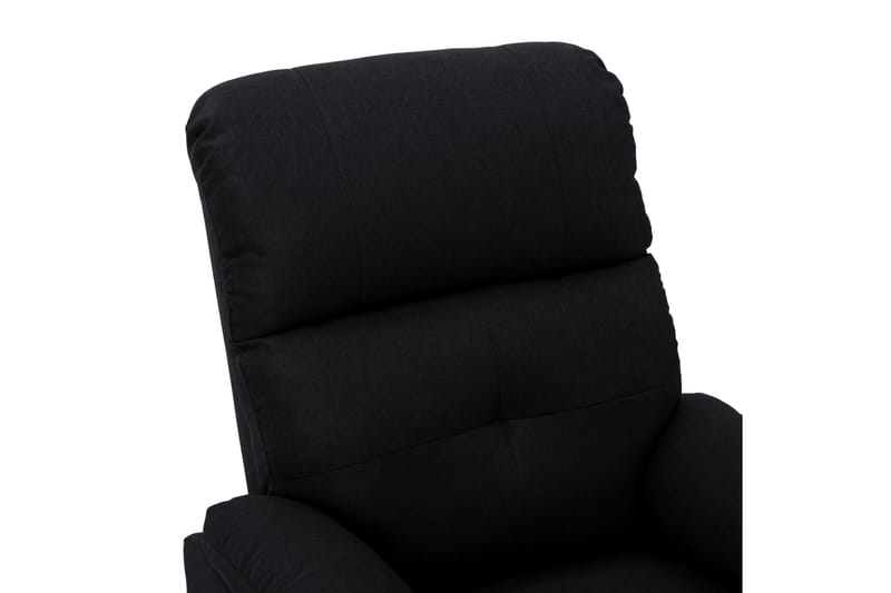 Reclinerfåtölj svart tyg - Svart - Möbler - Vardagsrum - Fåtöljer - Biofåtöljer & reclinerfåtöljer