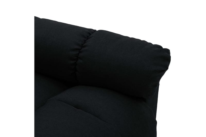 Reclinerfåtölj svart tyg - Svart - Möbler - Vardagsrum - Fåtöljer - Biofåtöljer & reclinerfåtöljer
