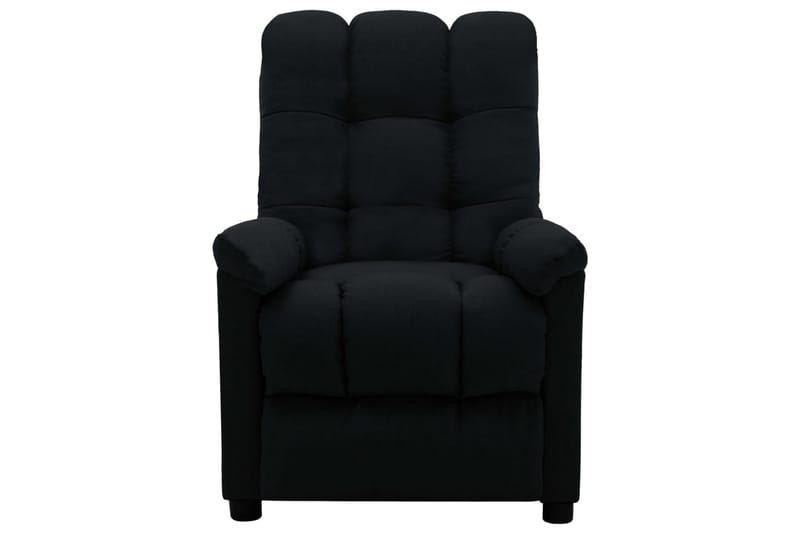 Reclinerfåtölj svart tyg - Svart - Möbler - Vardagsrum - Fåtöljer - Biofåtöljer & reclinerfåtöljer