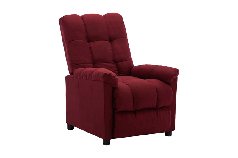 Reclinerfåtölj vinröd tyg - Röd - Möbler - Vardagsrum - Fåtöljer - Biofåtöljer & reclinerfåtöljer
