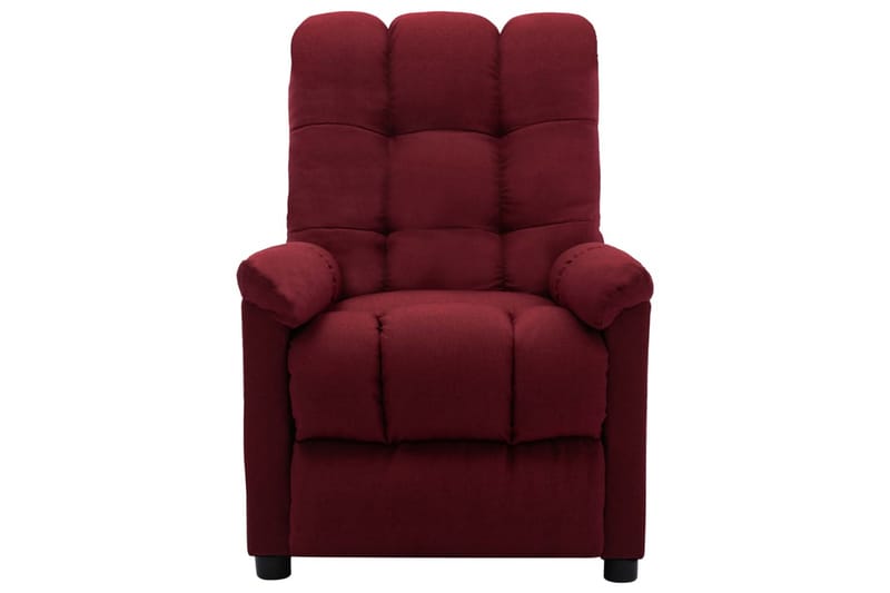 Reclinerfåtölj vinröd tyg - Röd - Möbler - Vardagsrum - Fåtöljer - Biofåtöljer & reclinerfåtöljer