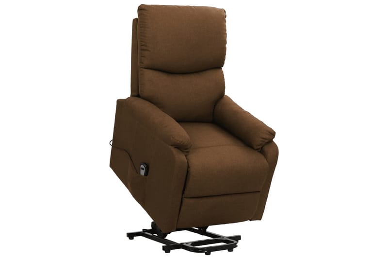 Reclinerfåtöljer med uppresningshjälp brun tyg - Brun - Möbler - Vardagsrum - Fåtöljer - Biofåtöljer & reclinerfåtöljer