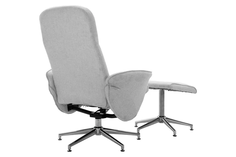 Rune Recliner med Ottoman - Grå - Möbler - Vardagsrum - Fåtöljer - Biofåtöljer & reclinerfåtöljer
