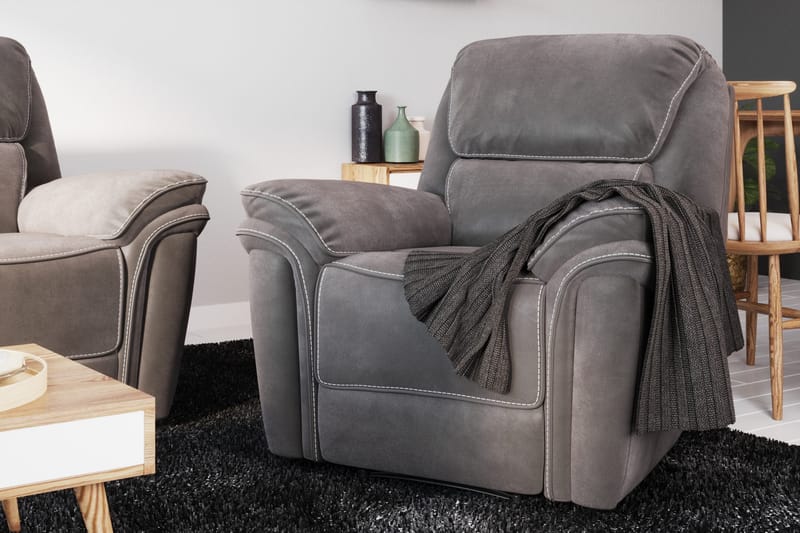 Saranda Fåtölj - Grå - Möbler - Vardagsrum - Fåtöljer - Biofåtöljer & reclinerfåtöljer