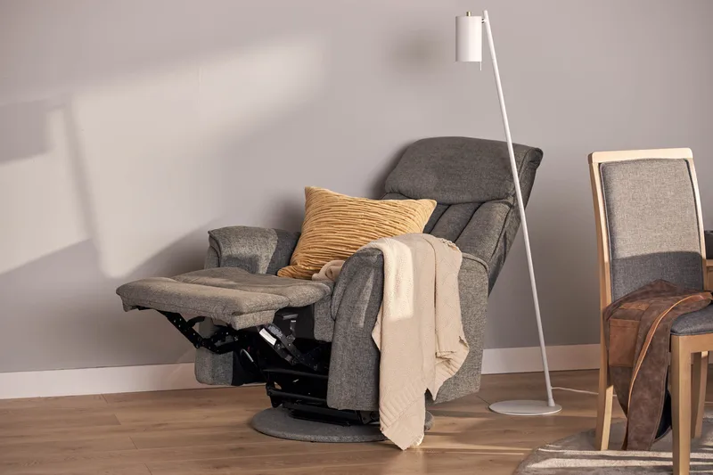 Umeå Fåtölj Snurr & Gung - Tyg Grå - Möbler - Vardagsrum - Fåtöljer - Biofåtöljer & reclinerfåtöljer