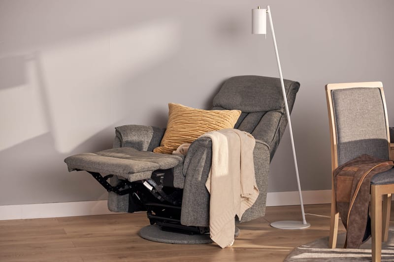 Umeå Fåtölj Snurr & Gung - Tyg Grå - Möbler - Vardagsrum - Fåtöljer - Biofåtöljer & reclinerfåtöljer