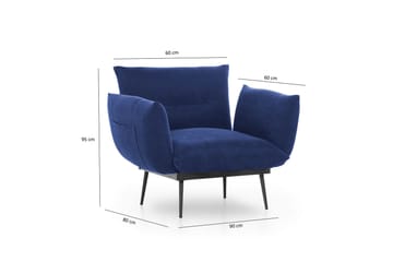 Bramelia Fåtölj - Blå - Möbler - Vardagsrum - Fåtöljer