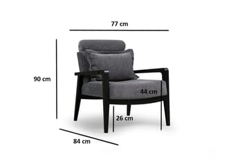 Bramelia Fåtölj - Grå - Möbler - Vardagsrum - Fåtöljer