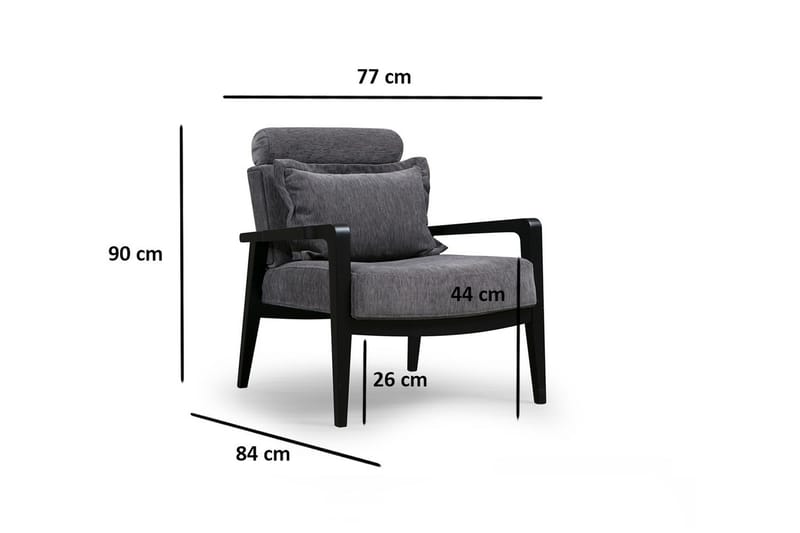 Bramelia Fåtölj - Grå - Möbler - Vardagsrum - Fåtöljer